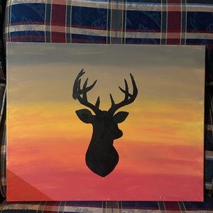 Gloss finished canvas painting